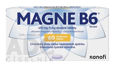 MAGNE B6 tbl obd 470 mg/5 mg (blis.PVC/Al) 1x60 ks