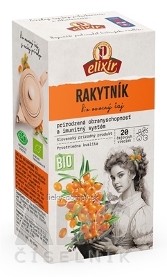 AGROKARPATY BIO RAKYTNÍK bylinný čaj, prírodný produkt 20x3 g (60 g)