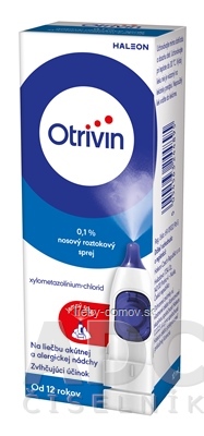 Otrivin 0,1 % aer nao (fľ.HDPE s dávkovačom ovl. palcom) 1x10 ml