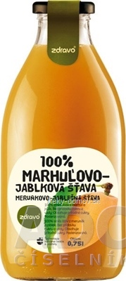 zdravo 100% MARHUĽOVO-JABLKOVÁ ŠŤAVA 1x0,75 l