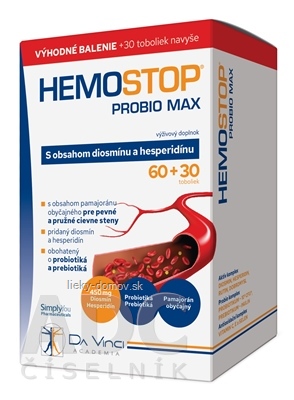 HemoStop Probio Max - DA VINCI cps 60+30 zadarmo (90 ks)