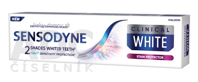SENSODYNE CLINICAL WHITE STAIN PROTECTOR zubná pasta 1x75 ml