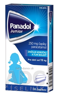 Panadol Junior sup 250 mg (strip PVC/PE) 1x10 ks