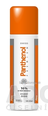 SWISS Panthenol PREMIUM 10% pena 125+25 ml zadarmo (150 ml)