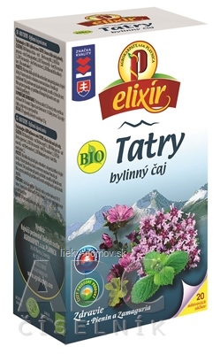 AGROKARPATY BIO Tatry bylinný čaj, čistý prírodný produkt 20x1,5 g (30 g)