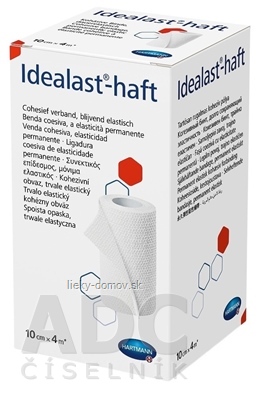 Idealast-haft obväz, trvalo elastický kohézny, ťažnosť 90 % (10 cm x 4 m) 1x1 ks