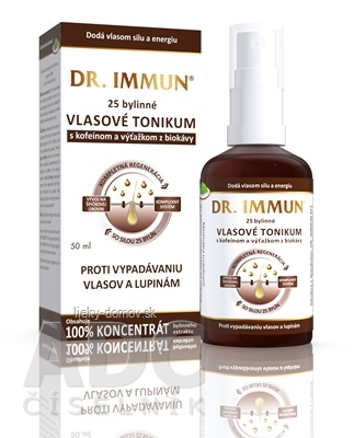 DR. IMMUN Vlasové tonikum s kofeínom 25 bylinné, 1x50 ml