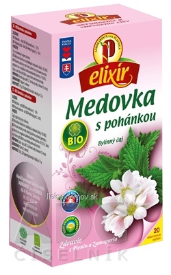 AGROKARPATY BIO Medovka s pohánkou bylinný čaj, balené vrecúška, 20x1,5 g (30 g)