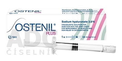 OSTENIL PLUS náhrada synoviálnej tekutiny s 2.0% hyaluronátu sodného v napln. inj. striekačke (40 mg/2 ml) 1x2 ml