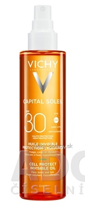 VICHY CAPITAL SOLEIL INVISIBLE OIL SPF30 neviditeľný opaľovací olej s ochranným faktorom 1x200 ml