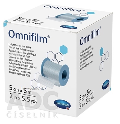 Omnifilm fixačná náplasť z transparentnej fólie na cievke (5 cm x 5 m) 1x1 ks