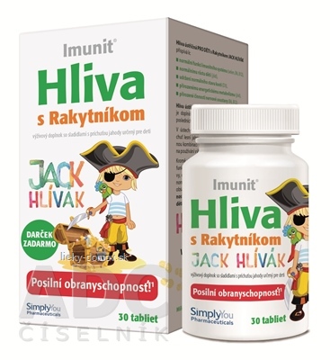 HLIVA s Rakytníkom JACK HLIVÁK - Imunit tbl pre deti 30 ks + Darček zadarmo, 1x1 set