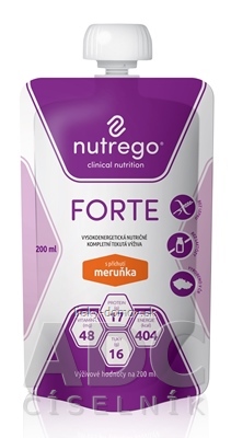 Nutrego FORTE s príchuťou marhuľa 1x200 ml