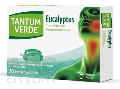 TANTUM VERDE Eucalyptus pas ord 3 mg (blis.PVC/PE/PVDC/Al) 1x20 ks