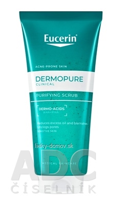Eucerin DERMOPURE CLINICAL Čistiaci scrub pleť so sklonom k akné 1x100 ml