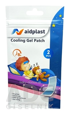 Aidplast Chladivá hydrogélová náplasť 4,2 x 12 cm, 1x2 ks