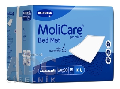 MoliCare Premium Bed Mat 9 kvapiek 60x90 cm absorpčná podložka, 60x90 cm, 1x15 ks