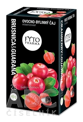 FYTO BRUSNICA & GUARANA ovocno-bylinný čaj 20x2 g (40 g)
