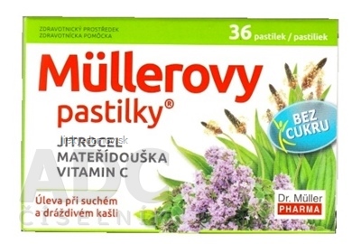 Müllerove pastilky SKOROCEL, MATERINA DÚŠKA, VIT.C bez cukru 1x12 ks