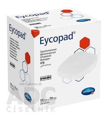 Eycopad očný kompres sterilný (56 mm x 70 mm) 1x25 ks