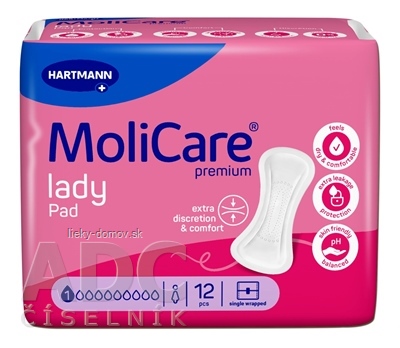 MoliCare Premium lady pad 1 kvapka inkontinenčné vložky 1x12 ks