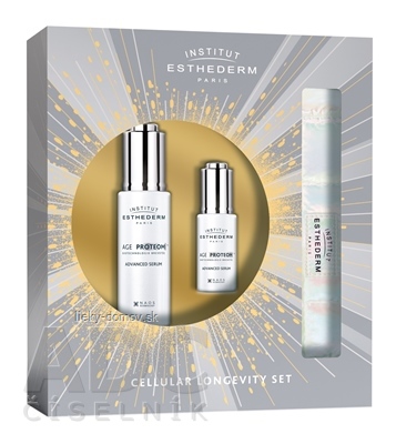ESTHEDERM Age Proteom KOZMETICKÝ SET pleťové sérum 30 ml + očné sérum 15 ml + darček cestovná taštička, 1x1 set