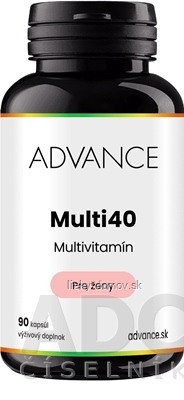 ADVANCE Multi40 Multivitamín Pre ženy cps 1x90 ks