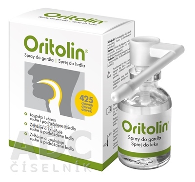Oritolin sprej do hrdla (425 dávok) 1x30 ml