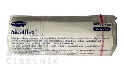 Idealflex obväz elastický krátkoťažný 85% (12cm x 5m) (332050) 1x1 ks