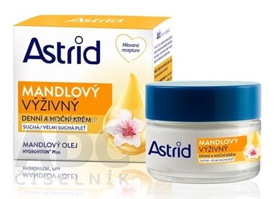 ASTRID MANDĽOVÝ VÝŽIVNÝ denný a nočný krém suchá a veľmi suchá pleť 1x50 ml