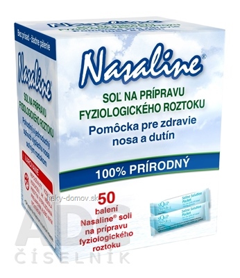 Nasaline Soľ na prípravu fyziologického roztoku vrecká 50x2,5 g