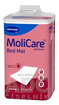 MoliCare Premium Bed Mat 7 kvapiek absorpčná podložka, 60x60 cm, 1x25 ks
