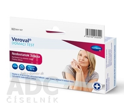 Veroval NEDOSTATOK ŽELEZA domáci test 1x1 ks