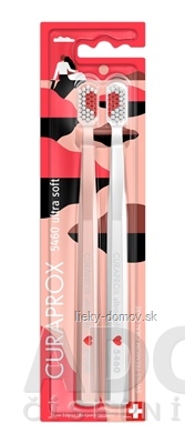 CURAPROX CS 5460 ultrasoft Romantická edícia zubná kefka (dvojbalenie), 1x2 ks