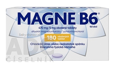 MAGNE B6 tbl obd 470 mg/5 mg (blis.PVC/Al) 1x180 ks
