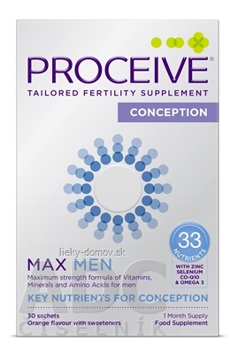 PROCEIVE CONCEPTION MAX MEN prášok vo vrecúškach, pomarančová príchuť 1x30 ks