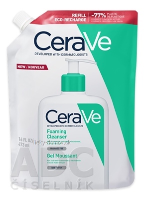 CeraVe ČISTIACI PENIVÝ GÉL REFILL PACK na normálnu až mastnú pleť, náhradná náplň 1x473 ml