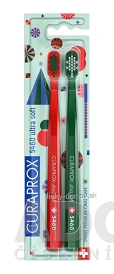 CURAPROX CS 5460 ultrasoft Vianočná edícia zubná kefka (dvojbalenie), 1x2 ks