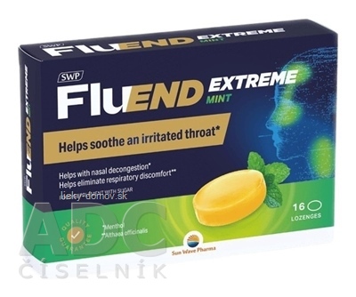 SWP FluEND EXTREME MINT pastilky na cmúľanie 1x16 ks