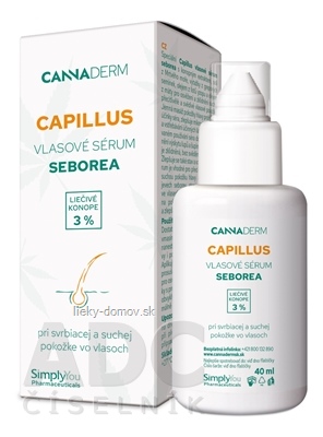 Cannaderm CAPILLUS vlasové sérum seborea 1x40 ml