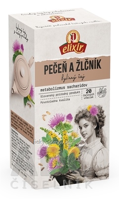 AGROKARPATY PEČEŇ A ŽLČNÍK bylinný čaj, čistý prírodný produkt, 20x2 g (40 g)
