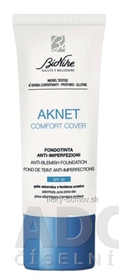 BioNike AKNET COMFORT COVER SPF30 Sable krycí tekutý make-up, proti nedokonalostiam pleti 1x30 ml