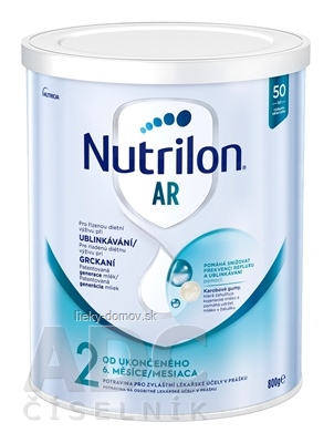 Nutrilon 2 AR mliečna výživa v prášku (od ukonč. 6. mesiaca) (inov. 2019) 1x800 g