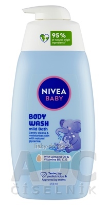 NIVEA BABY Sprchovací gél pre jemný kúpeľ 1x450 ml