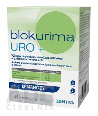 Blokurima URO+ 2g D-manózy vrecká 1x30 ks