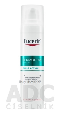 Eucerin DERMOPURE CLINICAL Fluid trojitý účinok pleť so sklonom k akné 1x40 ml