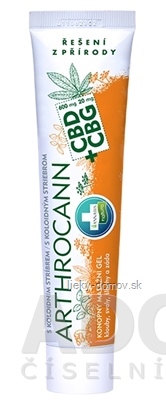 Annabis ARTHROCANN + CBD & CBG gél konopný, masážny 1x75 ml