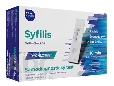 MAXIMEDICAL Rýchlotest Syfilis samodiagnostický test z krvi, 1x1 set