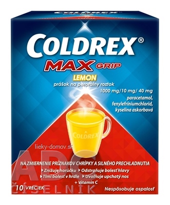 COLDREX MAXGRIP LEMON plo por (vre.papier/PE/Al/EMAA) 1x10 ks