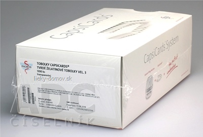 CapsiCards želatínové kapsule veľkosť 3 - FAGRON transparentné 26x50 ks (1300 ks)